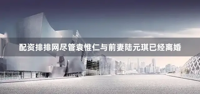 配资排排网尽管袁惟仁与前妻陆元琪已经离婚