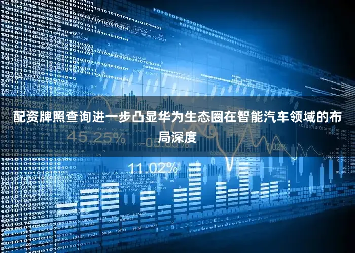 配资牌照查询进一步凸显华为生态圈在智能汽车领域的布局深度